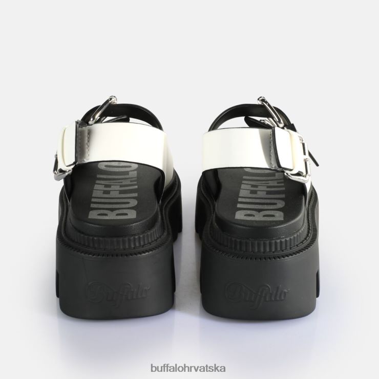 bijela Buffalo sandale flora na platformu veganske |sandale TDD6T107